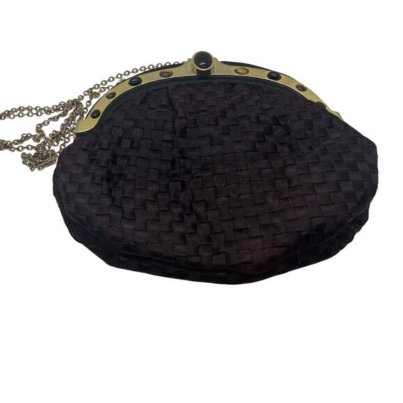 Vtg Finesse La Model Black Crossbody / Over Shoulder Bag - Picture 2 of 13